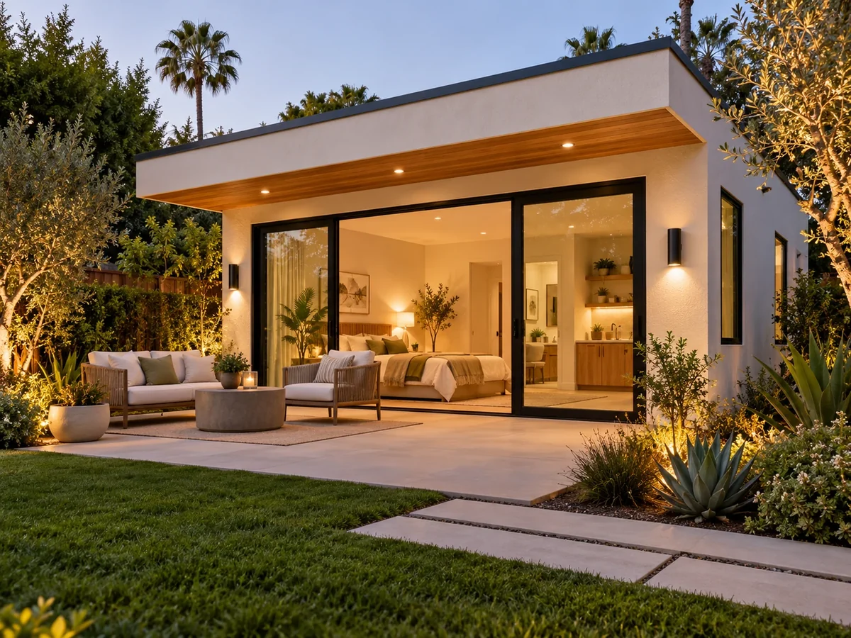 Detached backyard accessory dwelling unit
